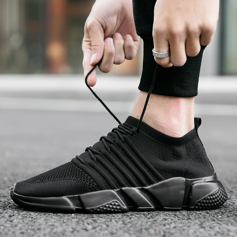 Top Trends: Shoes For Men Breathable Casual Shoes City Leisure Gym Shoes Brand Fashion Sock Shoes Sneakers Men Basket Femme Zapatillas Mujer Shoppable Styles