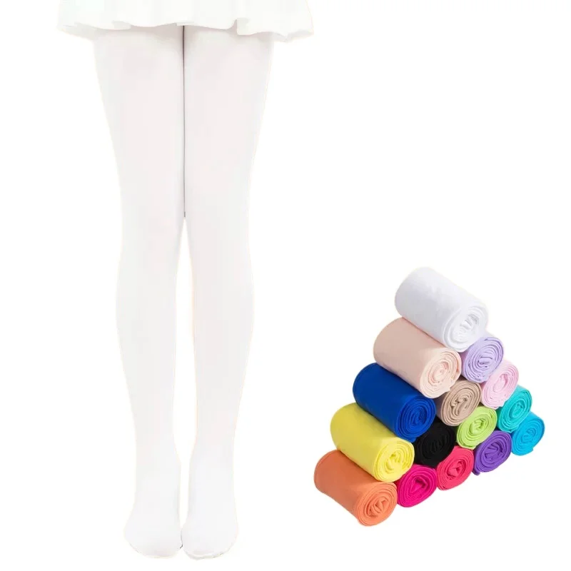 Top Trends: Kids Pantyhose Ballet Dance Tights For Girls Stocking Children Velvet Solid White Pantyhose Girls Tights Shoppable Styles