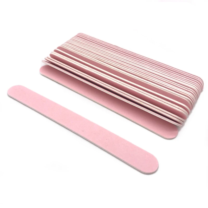 Top Trends: 10Pcs Wooden Nail Files For Manicure 240 / 240 Grit Pink Sandpaper Sanding Nails File Buffs Buffing Nail Care Tool Slim Disposable Shoppable Styles