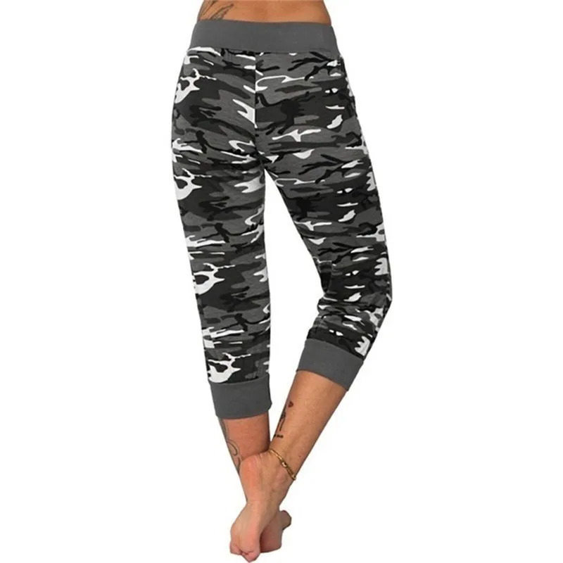 Top Trends: Women's Pants Sports 2023 New Casual Fashion Casual Fit Yoga Camo Print Drawstring Capris Breathable Comfortable Streetwear Pant Shoppable Styles