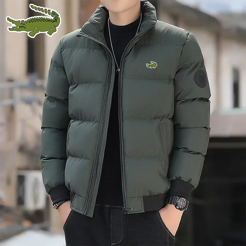 Top Trends: CARTELO Printed Men's Jacket, Fashionable Solid Color Casual Thickened Jacket, Stand Collar, Cold Resistant Large Padded Jacket, Shoppable Styles - Image 2