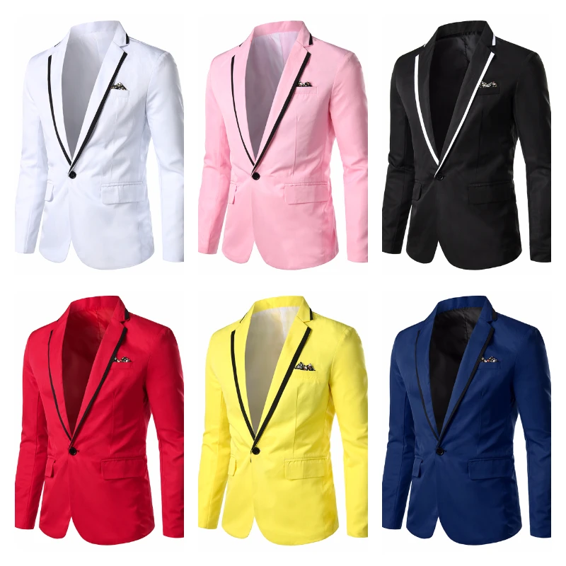 Top Trends: 6 Colors 2023 New Men's Casual Suit Wedding Party Suit Slim Fit Dress Coat Blazers For Men Mens Blazer Jacket Shoppable Styles