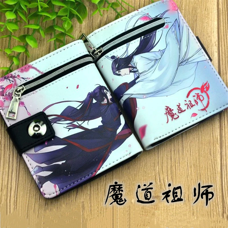 Top Trends: Mo Dao Zu Shi Short Wallet Grandmaster Of Demonic Cultivation MDZS Cosplay PU Leather Purse With Coin Pocket Purse With Button Shoppable Styles