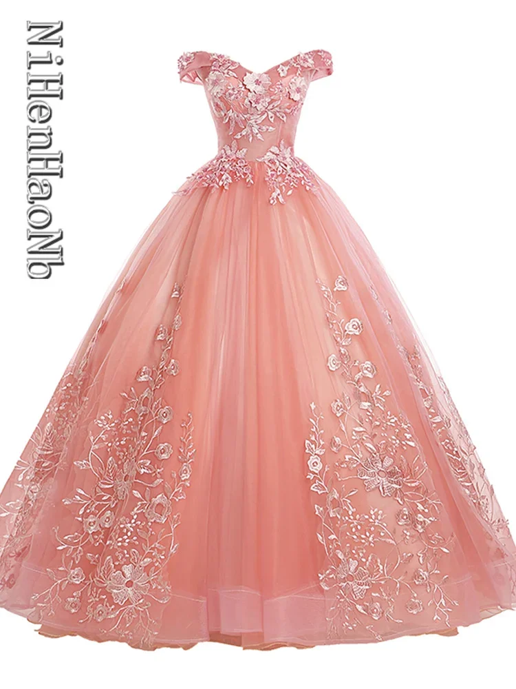 Top Trends: Quinceanera Dresses Sweet Party Prom Dress Luxury Lace Off Shoulder Ball Gown Vestidos Shoppable Styles