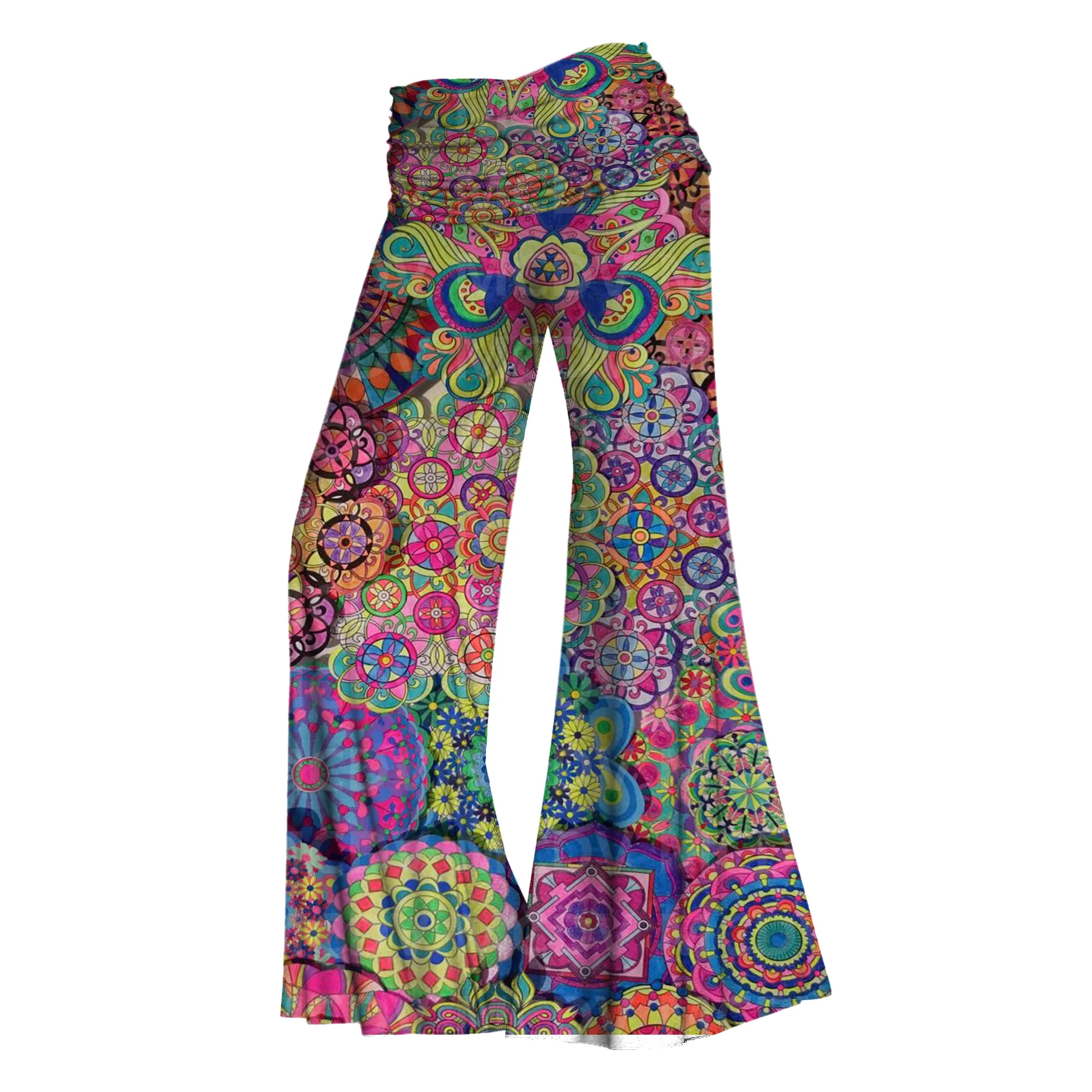 Top Trends: Women's Wide Leg Pants Yoga Psychedelic 3D Printed Women's Casual Pants 5 Color Shoppable Styles - Image 3