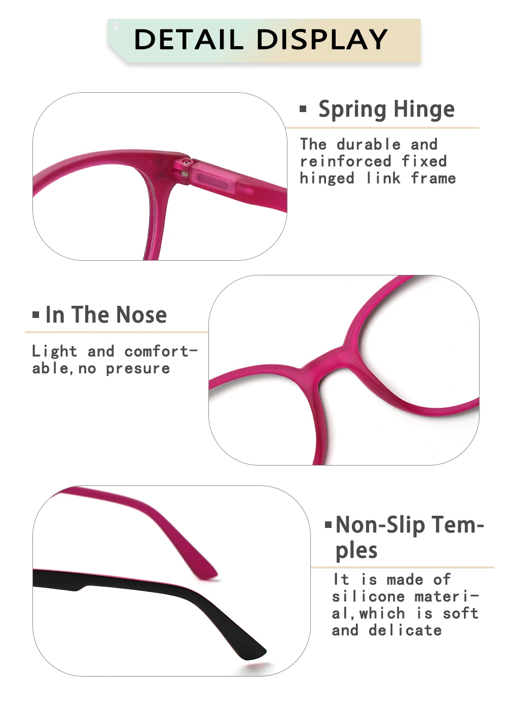 Top Trends: Henotin Prescription Reading Glasses Men Women High Quality Durable Spring Hinge Eyewear Retro Round Frame 0~600 Shoppable Styles - Image 4