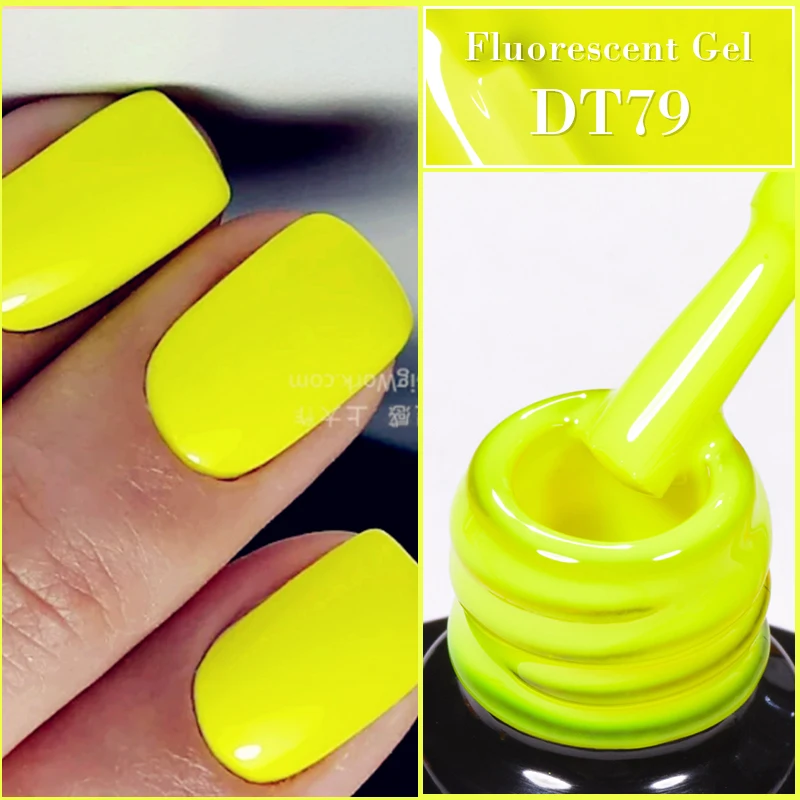 Top Trends: MEET ACROSS 7ml Yellow Red Green Fluorescent Gel Nail Polish Neon Luminous Gel Vernis Semi Permanent Nail Art UV LED Gel Varnish Shoppable Styles