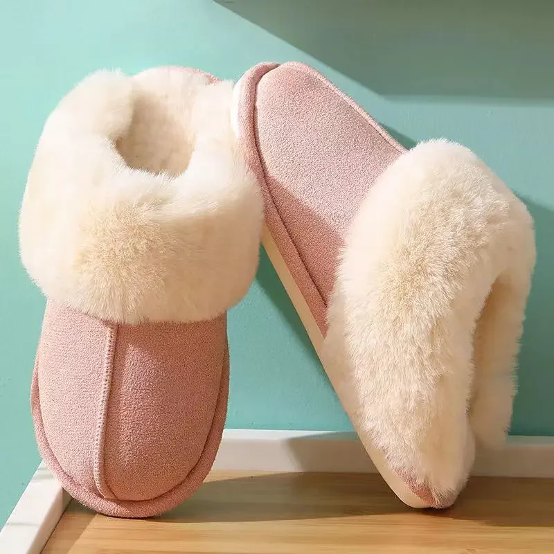 Top Trends: Winter Women Slippers Soft Sole Faux Home Winter Indoor Shoes Winter Warm Plush Home Cotton Fluffy Slippers Warm Home Slippers Shoppable Styles