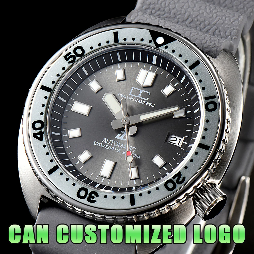 Top Trends: Can Custom Logo 42mm Silvery Men's Automatic Watches Japen NH35 Movement Sapphire Waterproof Wristwatch Brand Luxury Watch Shoppable Styles