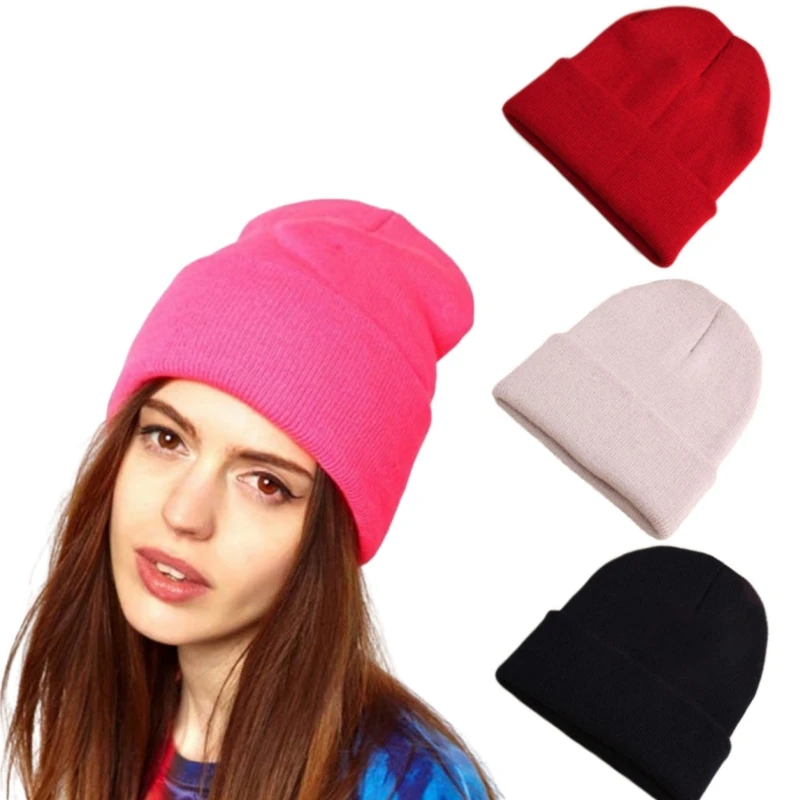 Top Trends: Women's Winter Balaclava Hats Men's Black Knitted Beanie Hat Female Warm Earwarmer A Cap White Red Balaclava Hats Great Quality Shoppable Styles