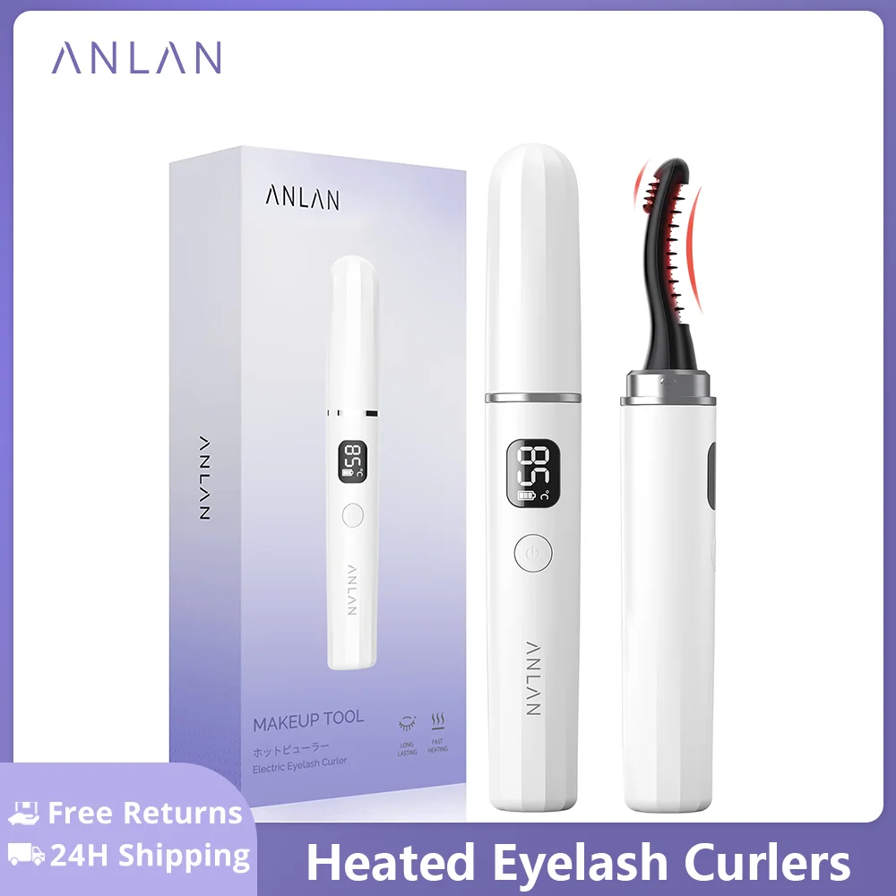 Top Trends: ANLAN Dual Heated Eyelash Curlers 10S Quick Heating 24Hour Eyelash Long-Lasting Rechargeable Electric Heat Eyelash Lifting Comb Shoppable Styles