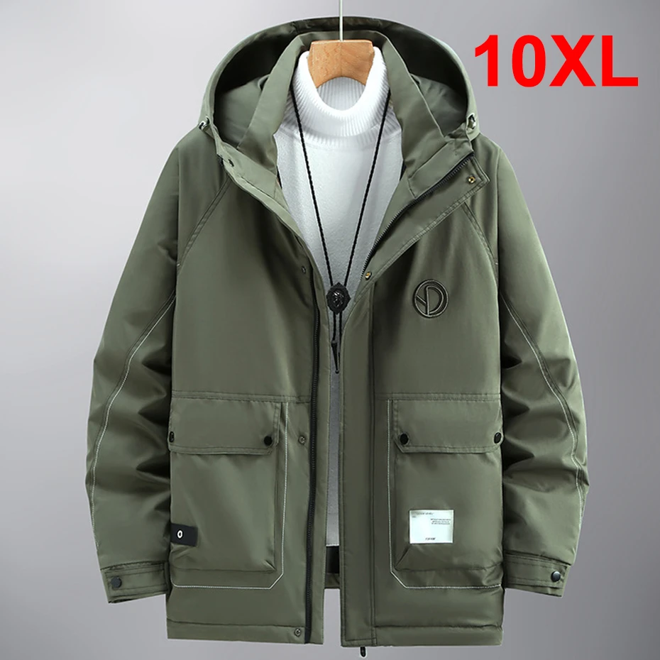 Top Trends: Winter Fleece Jacket Men Thick Warm Jackets Coats Plus Size 10XL Fashion Casual Cargo Jacket Male Outerwear Big Size 10XL Shoppable Styles