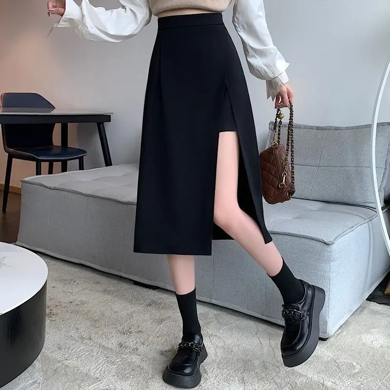 Top Trends: Women's Short Skirt Black Double Layers Summer Fashion High Waist Office Lady Clothing Pure A- Line Mini Korean Fashion XS-5XL Shoppable Styles - Image 3