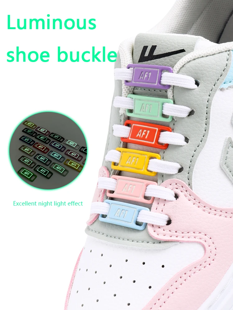 Top Trends: Luminous AF1 Shoelace Buckle AJ1 Shoes Night Running Luminous All-match Fluorescent Decorative Shoe Buckle Accessories Luxurious Shoppable Styles - Image 2