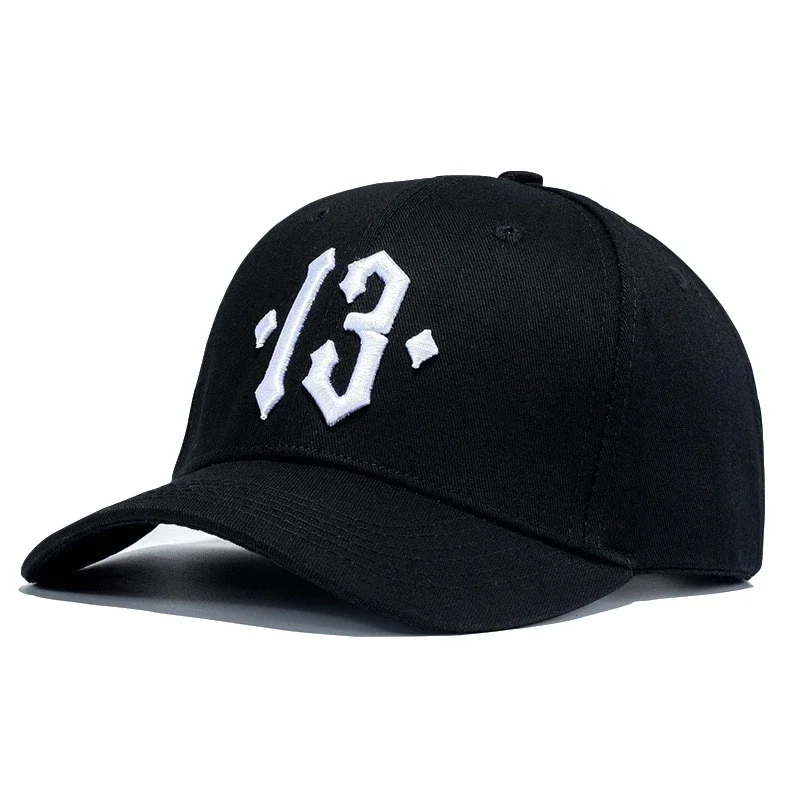 Top Trends: Number 13 Embroidery Baseball Cap Men Women Casual Sports Hats Students Boys Girls Cotton Black Y2k Shoppable Styles