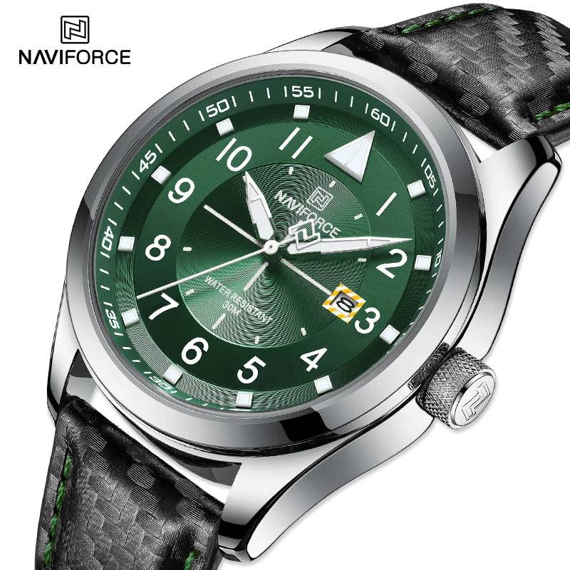 Top Trends: Top Brand Men&#039;s Quartz Watches NAVIFORCE Business Luminous Waterproof Clock Leather Strap Wristwatches For Men Relogio Masculino Shoppable Styles