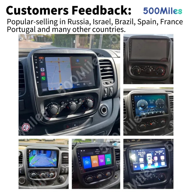 Cadre Radio 2 DIN Pour Renault Trafic 3 (2014-2018) - Façade Tableau De Bord - Compatible Autoradio 9 Pouces GPS Android - 11