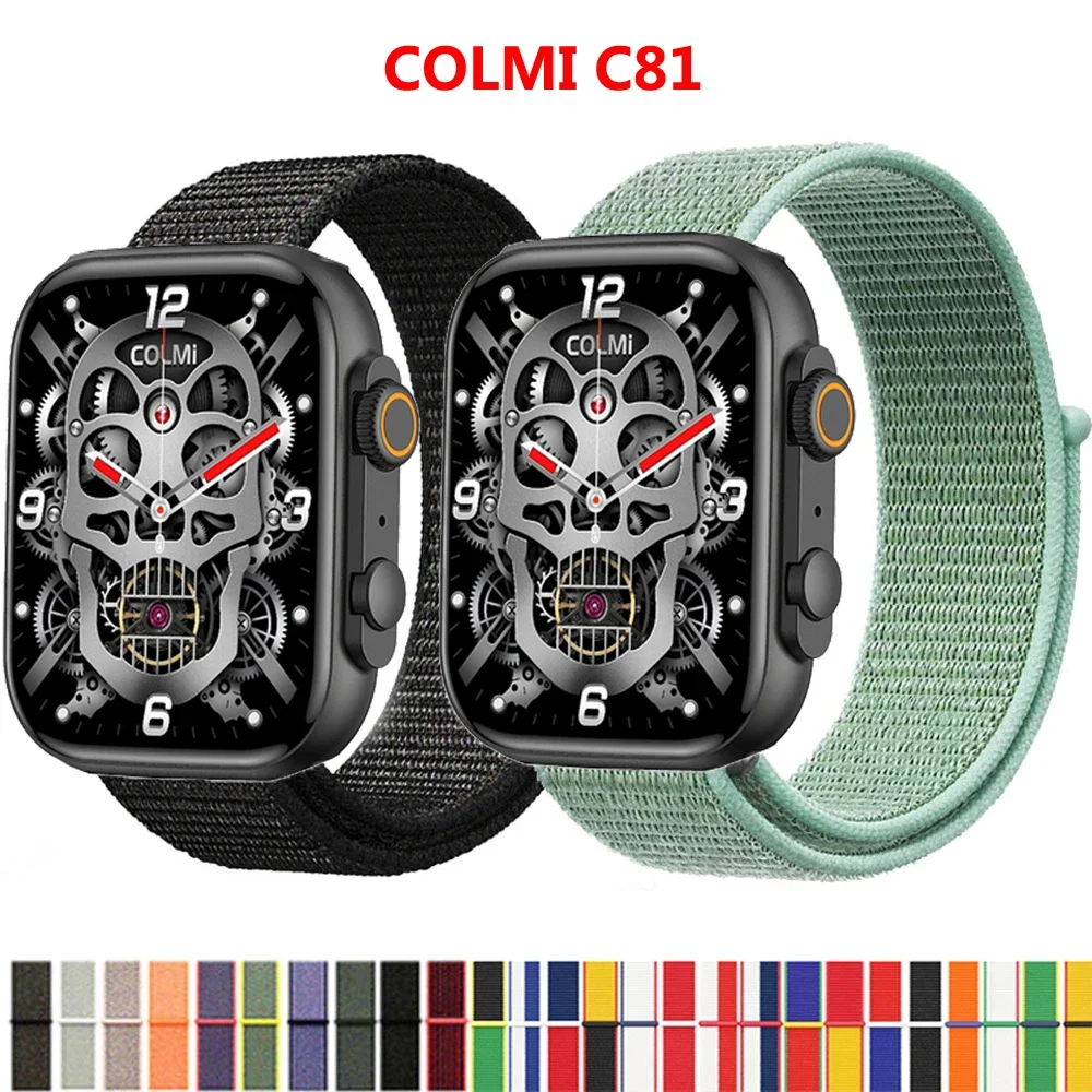 Top Trends: 22mm Nylon Loop Strap For COLMI C81 P71 P68 P60 Smartwatch Replacment Bracelet Sport Watchband Correa For COLMI P68 P60 Band Shoppable Styles