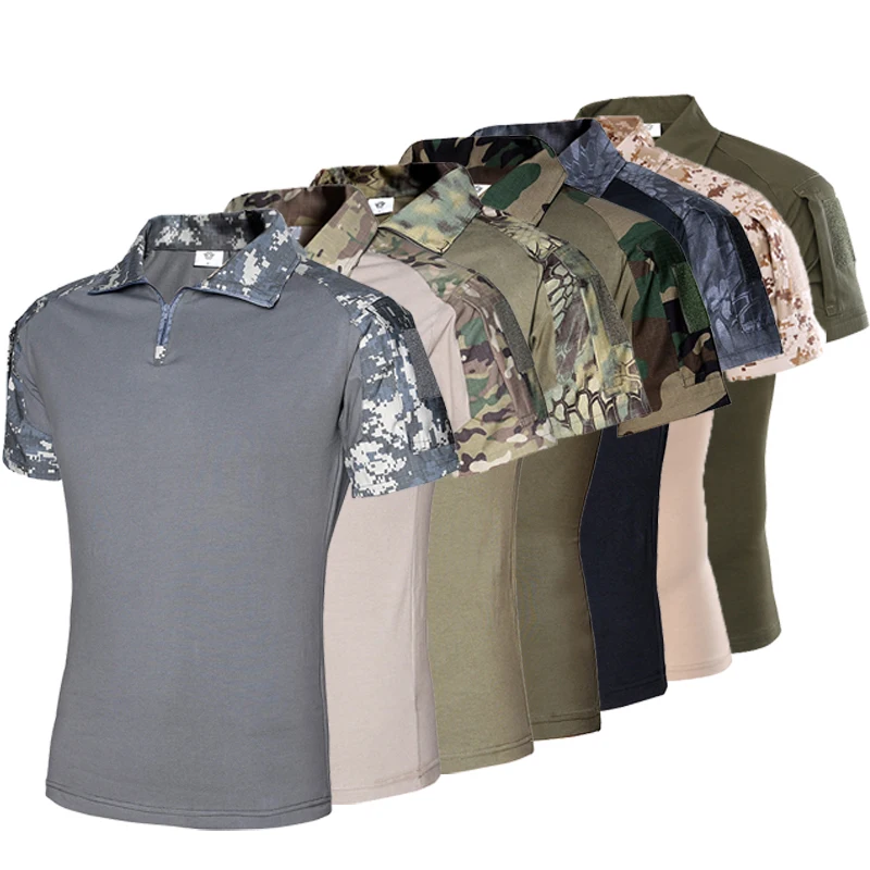 Top Trends: Men&#039;s Outdoor Tactical Military T-shirt Breathable US T Shirts Army Combat Shirts Camo Hunt Shirts For Men Camping Hiking Tees Shoppable Styles