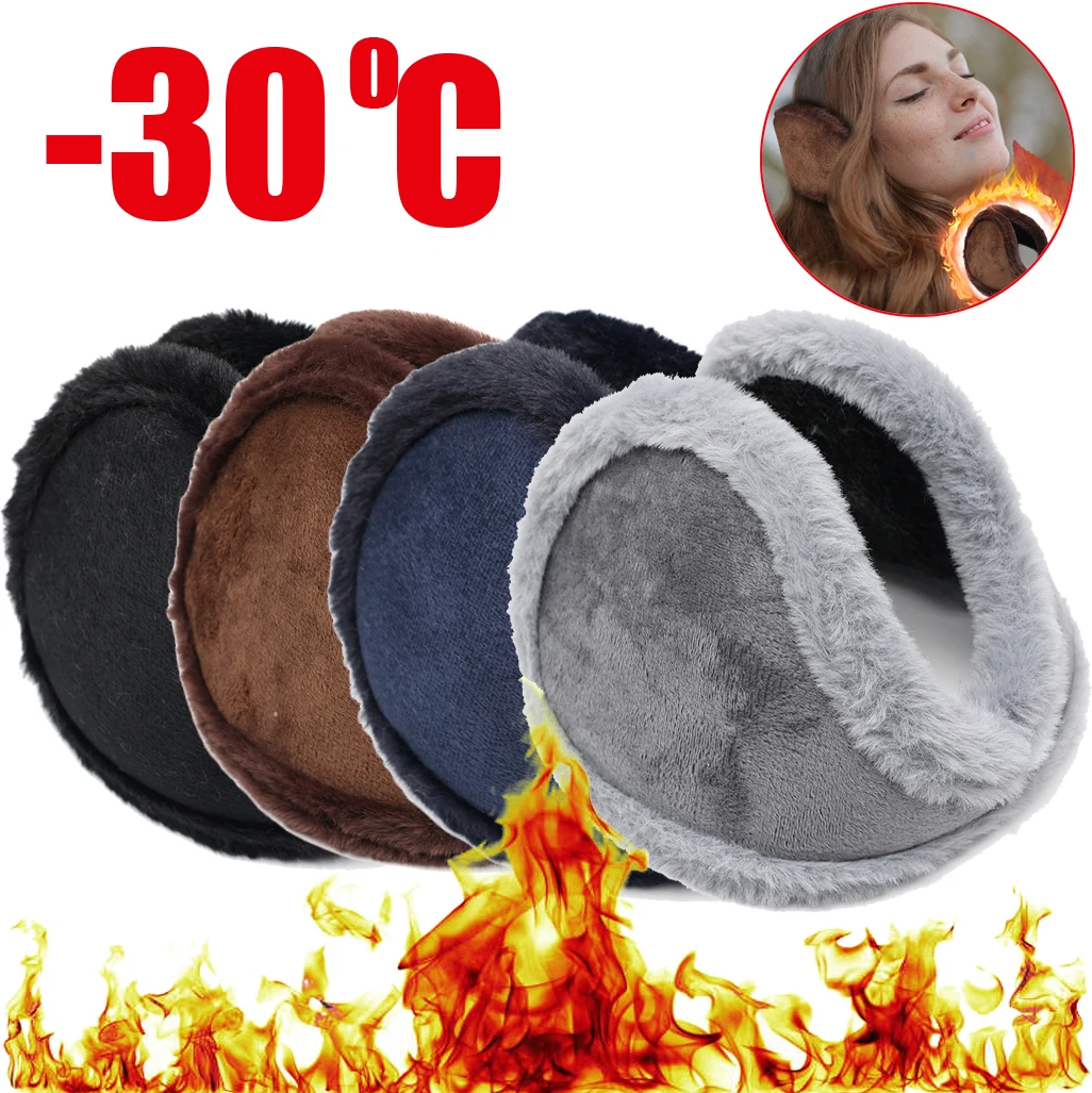 Top Trends: Warm Thicken Velvet Earmuffs Winter Outdoor Cycling Fleece Rabbit Fur Men Women Ear Cover Protector Plush Soft Ear Muffs Mask Shoppable Styles