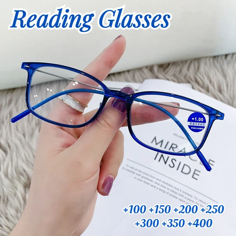 Top Trends: 2024 Anti-Blue Light Reading Glasses Full Frame Glasses For Men And Women Radiation Protection Square Optical Computer Glasses Shoppable Styles