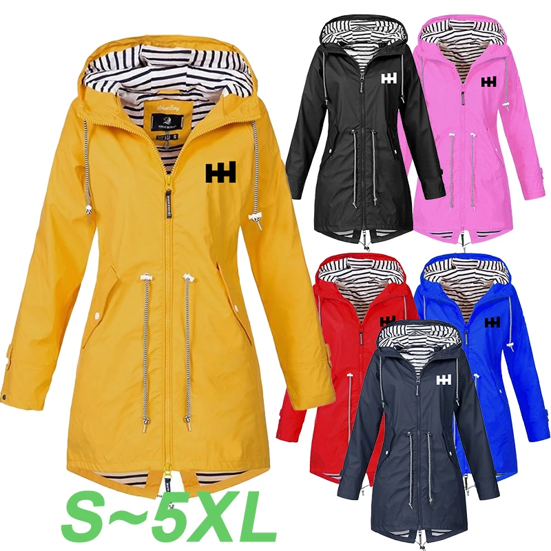 Top Trends: Women Outdoor Waterproof Rain Jacket Running Coat Jackets Climbing Hooded Sleeve Hooded Windbreaker Jacket Shoppable Styles