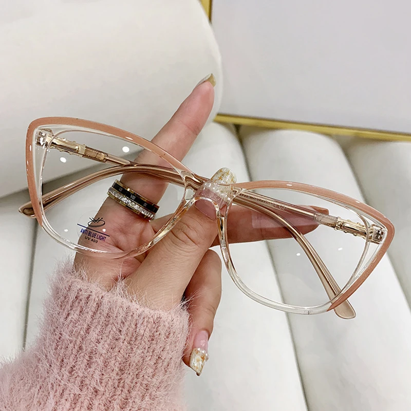 Top Trends: Brand Designer Women Men Optical Eyeglasses Frames Fashion Computer Anti Blue Light Glasses Square Eyewear Plain Glass Spectacle Shoppable Styles