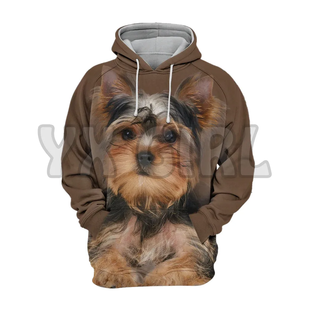 Top Trends: Animals Dogs Yorkshire Terrier Yorkie 3D Printed Hoodies Unisex Pullovers Funny Dog Hoodie Casual Street Tracksuit Shoppable Styles