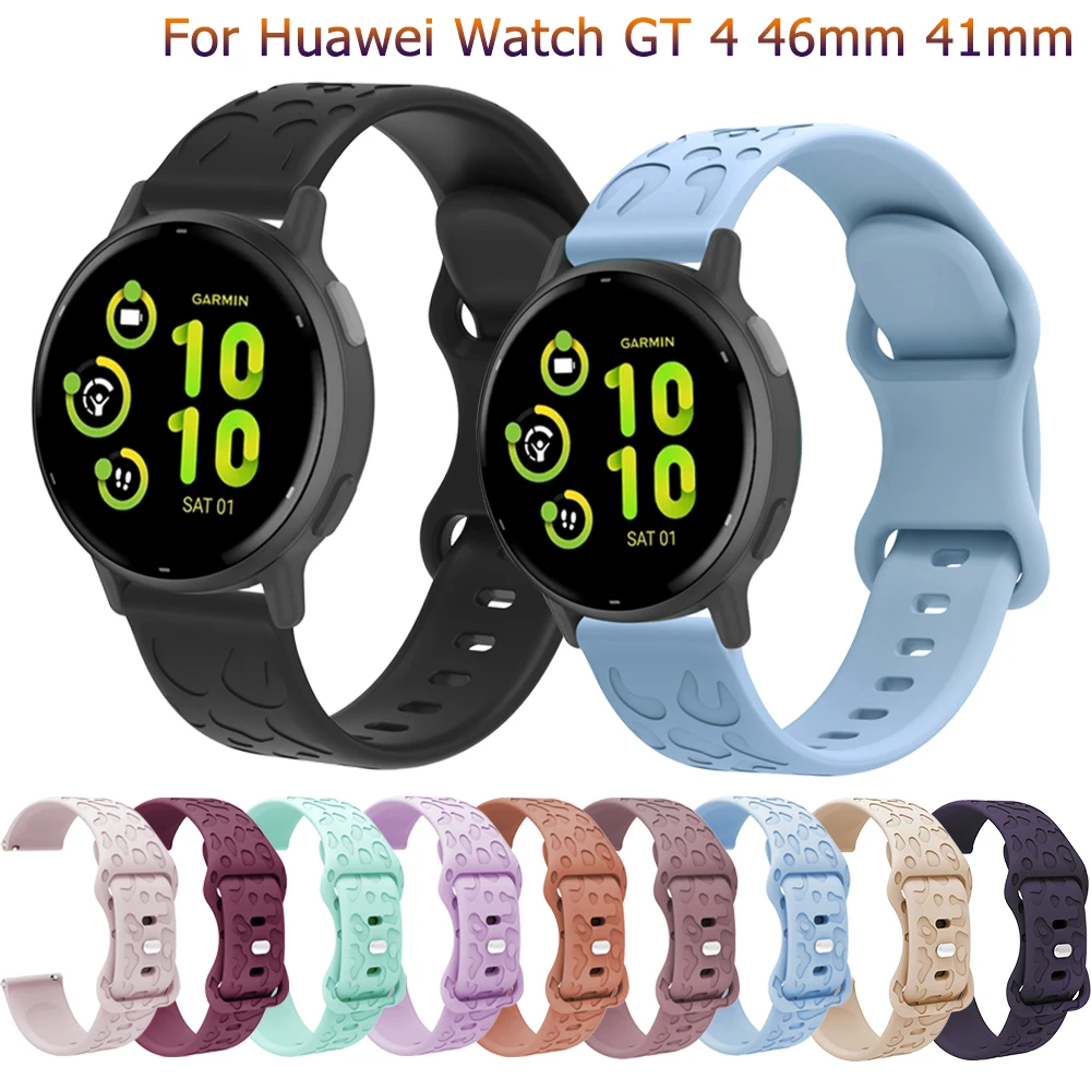 Top Trends: 18mm 20mm 22mm Strap For Huawei Watch GT 4 41mm 46mm Silicone Sport Bracelet For Huawei GT 2 GT 3 42mm / GT2 Pro / GT Runner / 2E Band Shoppable Styles