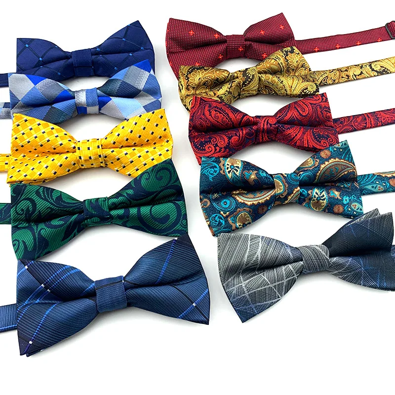 Top Trends: Korean Fashion Bow Ties For Men Wedding Suit Banquet Bowtie Luxury Business Jacquard Red Bow Tie Men Bowknot Shoppable Styles