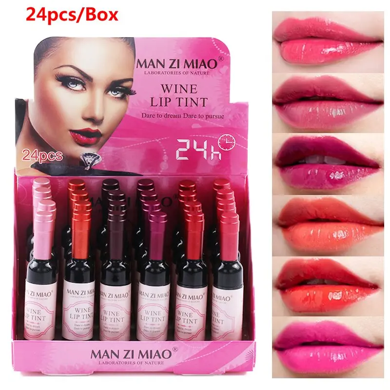 Top Trends: 24Pcs / Set Matte Liquid Lipstick Bulk Red Wine Lip Tint Wholesale Long Lasting Waterproof Cosmetics Maquillaje Lipgloss Shoppable Styles