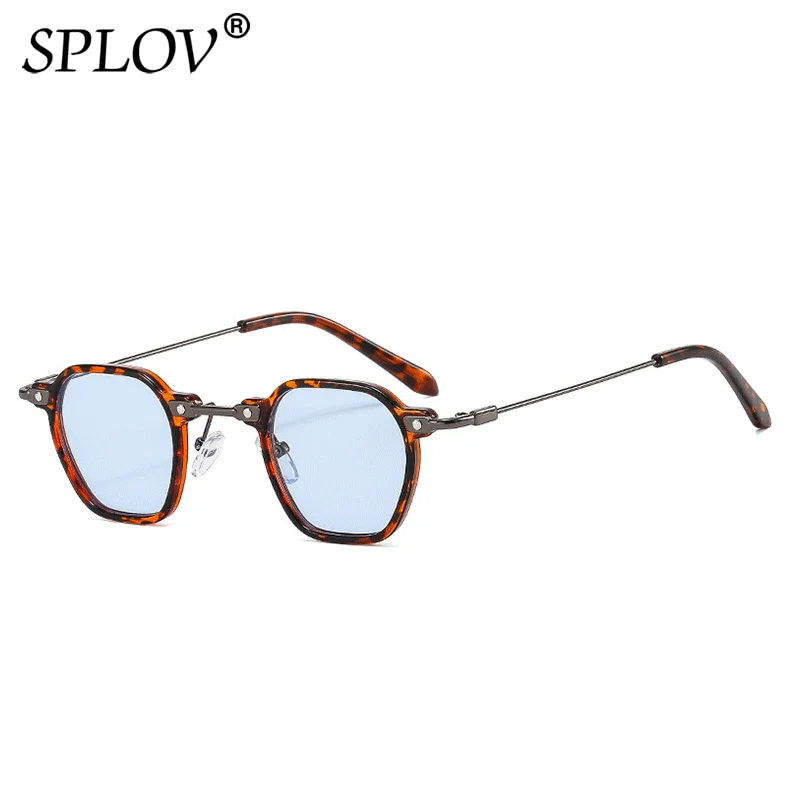 Top Trends: New Square Round Sunglasses Men Women Retro Steam Punk Shades Gradient Glasses Clear Lens Vintage Driving Eyewear Ocean Color Shoppable Styles