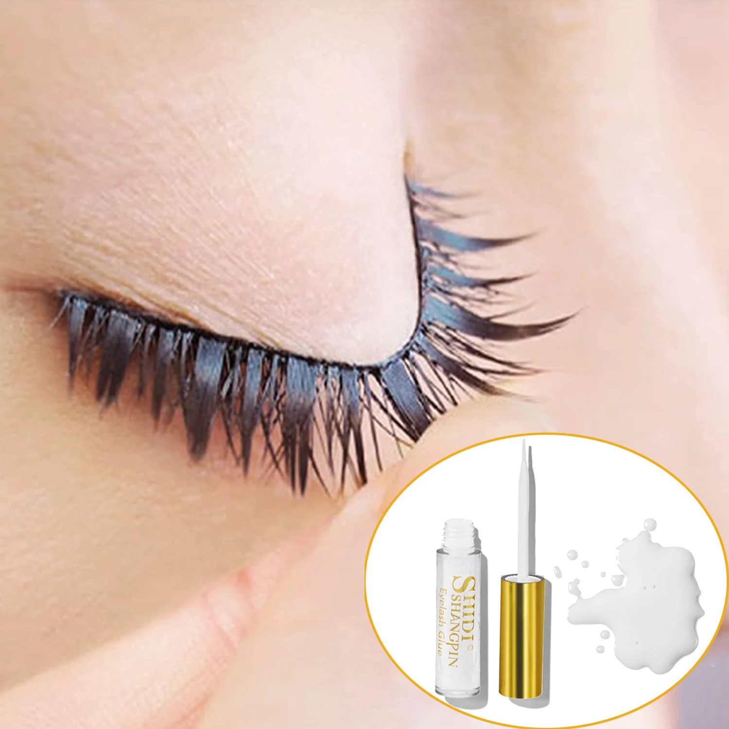 Top Trends: Waterproof Strong Adhesive Eyelash Glue Quick Dry False Eye Lashes Glue Latex Free Clear Black Color Makeup Eyelashes Extension Shoppable Styles