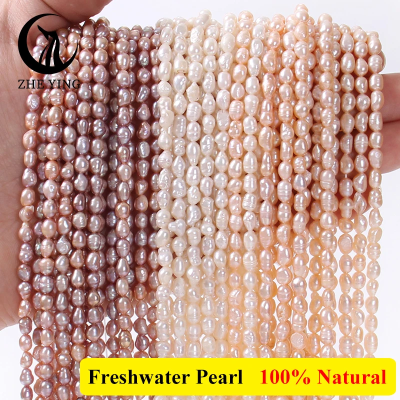 Top Trends: Zhe Ying Natural Freshwater Pearl Beads Irregular Shape Loose Beads For Jewelry Making DIY Jewellery Findings Supplies Shoppable Styles