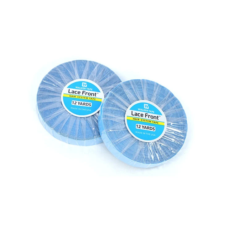 Top Trends: Blue Hair System Tape12 Yards Double Side Walker Tape Hair Extension Tapes For Lace Closure Lace Front Wig Glue 1 Roll Shoppable Styles