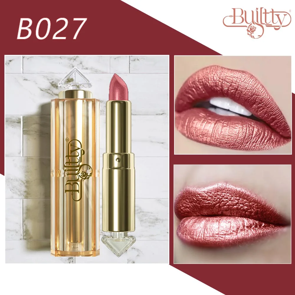 Top Trends: Gold Lipstick New Fashion Waterproof Matte Lipstick Long Lasting Sexy Lip Stick Makeup Korean Shoppable Styles