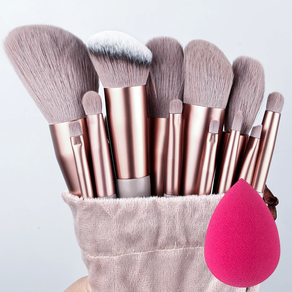 Top Trends: 10-13Pcs Makeup Brushes Set Professional Detail Brush Blush Brush Foundation Concealer Contour Eyeshadow Brush Women Beauty Tool Shoppable Styles