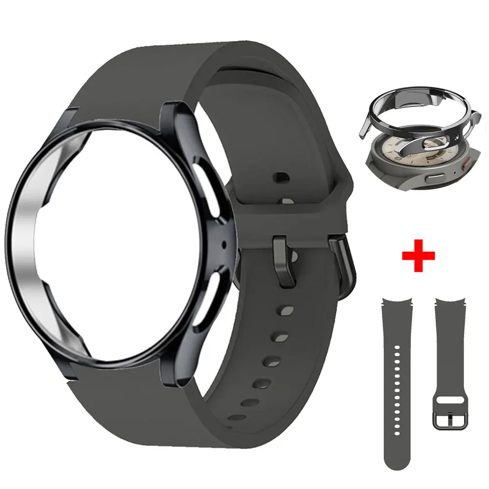 Top Trends: Case+ Band For Samsung Watch 4 / 5 Strap 44mm 40mm Smartwatch Watchband Sport Bracelet Galaxy Watch 5 Pro 45mm 4 Classic 46mm 42mm Shoppable Styles