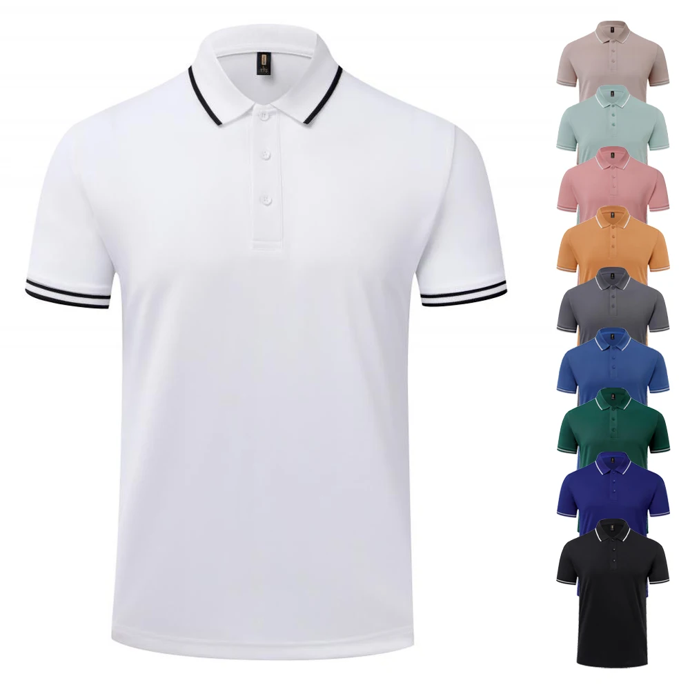 Top Trends: Fashion Business Polo T Shirt Men Poloshirt High Quality Casual Collar T-shirt Golf T Shirt For Men Camisetas Polos Para Hombres Shoppable Styles