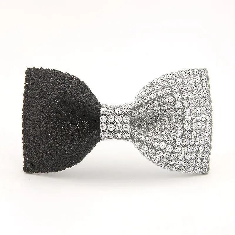 Top Trends: High-end Shiny Rhinestone Crystal Bow Tie For Men British Style Shirt Necktie Luxulry Jewelry Wedding Clothing Accessories Shoppable Styles