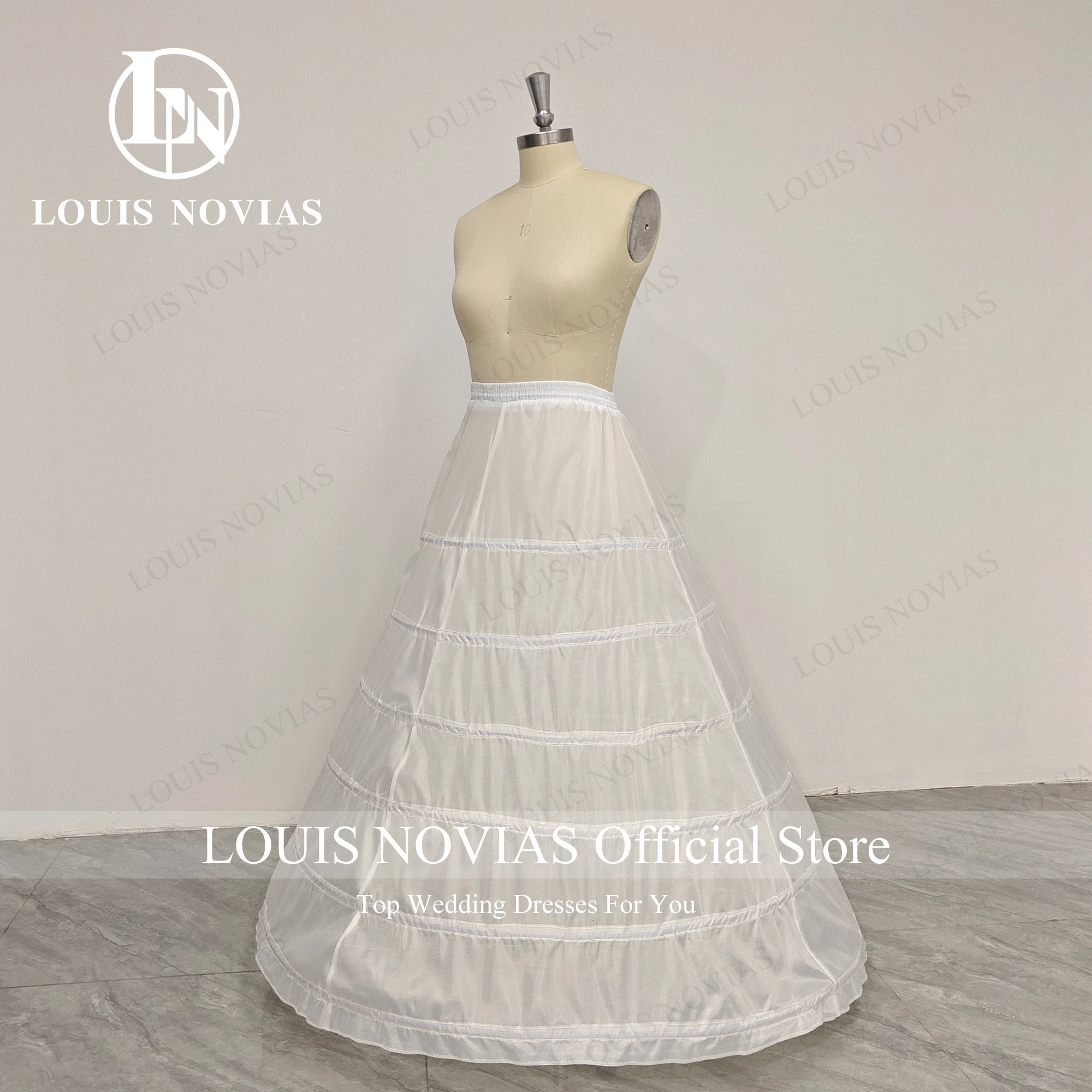 Top Trends: LOUIS NOVIAS 6 Hoops Crinoline Long Wedding Petticoat For Ball Gown Dress Underskirt Wedding Accessories In Stock Shoppable Styles - Image 5