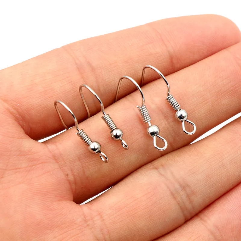 Top Trends: 100pcs / lot 20x17mm DIY Earring Findings Earrings Clasps Hooks Fittings DIY Jewelry Making Accessories Iron Hook Earwire Jewelry Shoppable Styles - Image 4