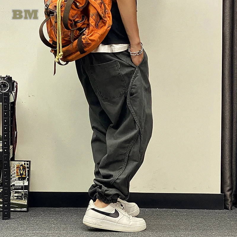 Top Trends: Plus Size Japanese Streetwear Oversize Cargo Pants Men Clothing Harajuku Casual Joggers Korean Hip Hop Baggy Trousers Male Shoppable Styles