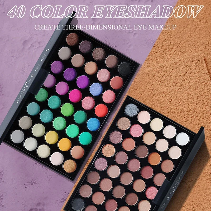 Top Trends: 40 Colors Eye Shadow Plate Makeup Pigment Matte Luminous Waterproof Glitter Shimmer Cosmetic EyeShadow Pallete Make Up Shoppable Styles