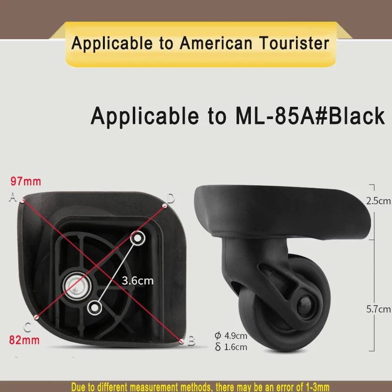 Top Trends: Suitable For US Traveler 85A Swivel Wheel US Traveler 85a JX9054 Suitcase Wheel Replacement Trolley Suitcase Accessories Shoppable Styles