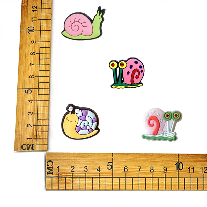 Top Trends: Hot Sale 1Pcs Cute Animal Snails Shoe Charms Pin Buckle For Croc Accessoires DIY Decorations Kids X-mas Gifts Shoppable Styles - Image 2