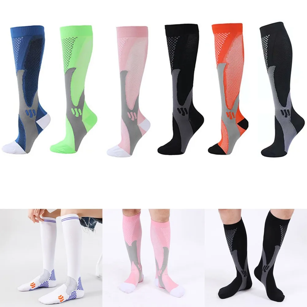 Top Trends: Compression Socks Men Women Nursing Stockings Travel Football Breathable Adult Running Outdoor Sports Socks Plus Size Shoppable Styles