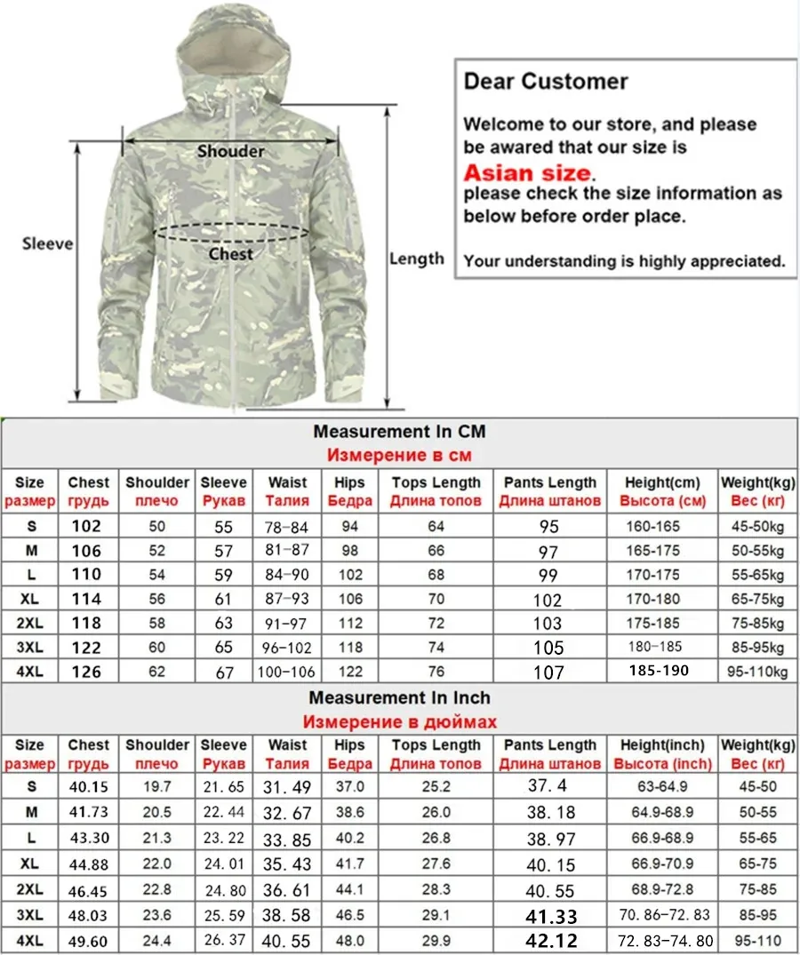 Top Trends: New Shark Skin Soft Shell Autumn And Winter Plush Thickened Mountaineering Tactics Training Breathable Waterproof Charge Suit Shoppable Styles - Image 6