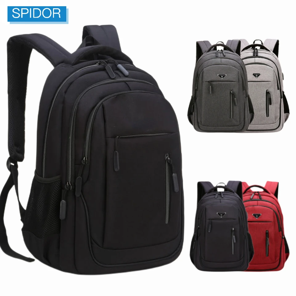 Top Trends: Large 15.6 Inch / 17.3 Inch Laptop Backpack USB Men Computer SchoolBag Business Bag Oxford Waterproof Rucksack College Daypack Shoppable Styles