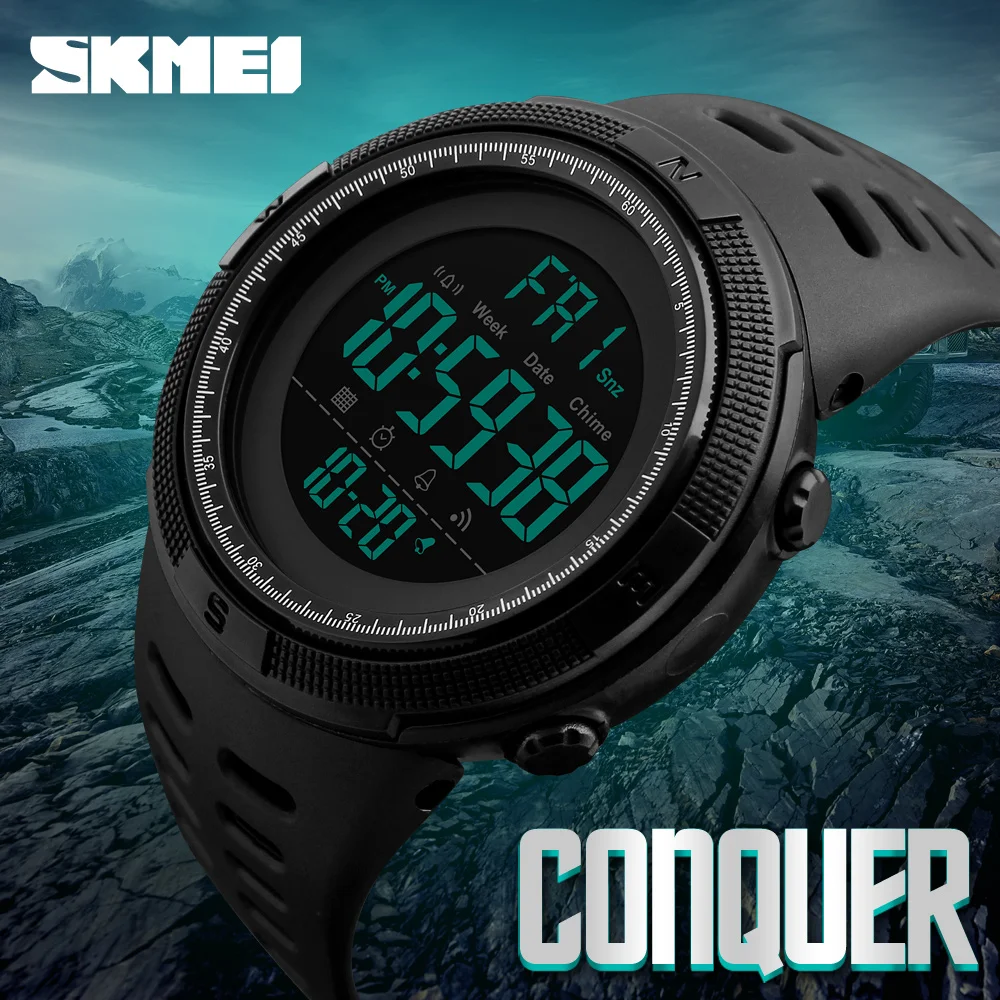 Top Trends: SKMEI Brand Men Sports Watches Fashion Chronos Countdown Waterproof LED Digital Watch Man Military Wrist Watch Relogio Masculino Shoppable Styles